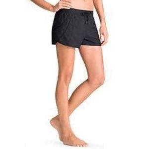 Athleta Black Record Time Run Shorts Large